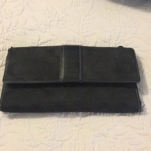 Coach Black Wallet. Used